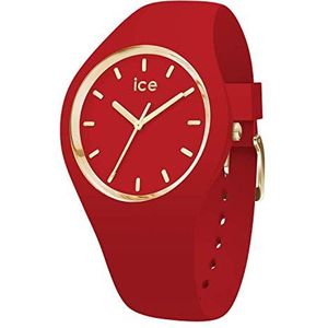 Ice-Watch - Iceglam Colour Red - dameshorloge rood met siliconen band, Rood, Small (34 mm)