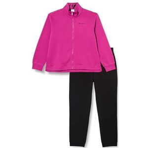 Champion Legacy Sweatsuits Easy W - Ultralight Powerblend Fleece High Neck/Rib Cuff Trainingspak voor dames, donkerroze/zwart