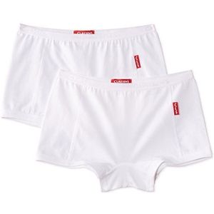 Claesen's Cln 733 Boxershorts voor meisjes, 2 stuks, Wit.