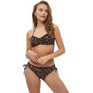 Minus Amabel bikinibroek voor dames, 9453 Brown Leo Print