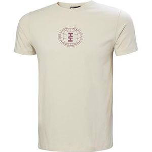 Helly Hansen T-shirt graphique Core pour homme - Crème, XL