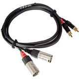 CORDIAL XLR mannelijk/Rca dubbele audiokabel 1,5 m