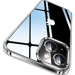 CASEKOO Crystal Clear Ontworpen voor iPhone 14 Case/iPhone 13 Case, [Never Yellow] [Shockproof Mil-grade bescherming] Beschermende Bumper Harde PC Telefoon Gevallen, Dunne Slim Fit Cover 6,1 inch 5G 2022, Clear