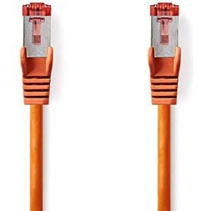 Nedis Cat 6 Kabel | RJ45-stekker (8P8C) | RJ45-stekker (8P8C) | S/FTP | Rond | PVC LSZH | envelop 0,20m oranje