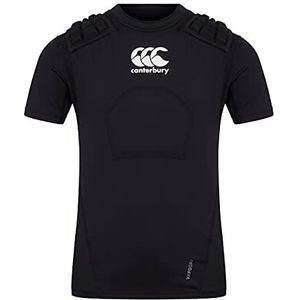 Canterbury CCC Rugby beschermend vest, borst- en schouderbescherming, ademend, licht en flexibel, zwart, L