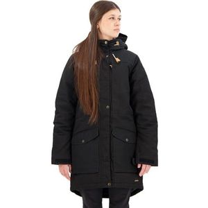 Fjallraven Singi Wool Padded Parka W Sport Damesjas, zwart.