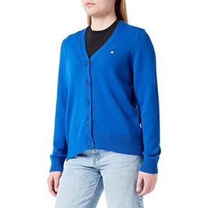 GANT ICON G dames katoenen cardigan, lapis lazuli, mt. L, Lapis Lazuli