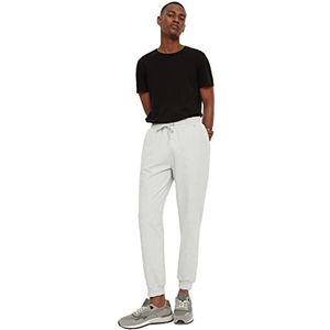 Trendyol Pantalon de survêtement régulier Taille normale, Gris, M pour Homme, gris, M