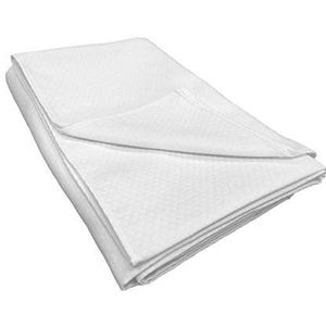 Textiles el Cid Alexandrie C/1 sprei, katoen, polyester, wit, 58 x 30 x 7,70 cm