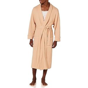 Amazon Essentials Lichte badjas met wafel voor heren (verkrijgbaar in grote maten), licht camel, XXL
