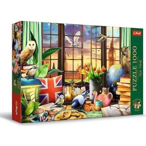 Trefl Premium Plus Quality - Puzzle Tea Time: Alles wat uit Groot-Brittannië komt - 1000 stukjes, Nostalgische Fotoserie, voor volwassenen en kinderen vanaf 12 jaar