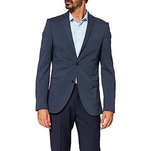 Selected Heren SHDNEWONE-MYLOLOGAN1 Blazer Noos kostuumjas, grijs (Medium Blue Melange), 52 (maat fabrikant: 102), grijs.