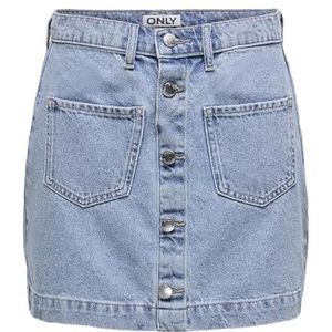 Onlamazing Hw Jupe Tai DNM Noos, Bleu jeans clair, M