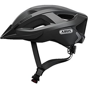 ABUS Aduro 2.0 stadshelm - veelzijdige fietshelm met licht - sportief design voor het stadsverkeer - voor dames en heren - mat zwart - maat S