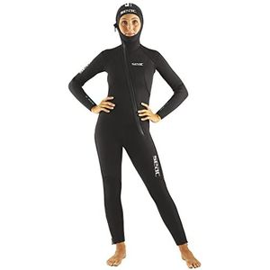 Seac Club Lady, 5 mm volledig eendelig duikpak met powertex-beschermers op schouders, knieën en billen