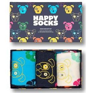 Happy Socks 3-Pack Mixed Dog Socks Gift Set - Maat 36 - 40