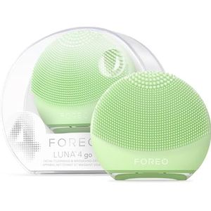 FOREO Luna 4 GB reinigingsborstel, massage en versteviging gezicht, premium borstel, verbetert het absorptievermogen van de verzorging, reisaccessoires voor gezicht, alle huidtypes, pistache