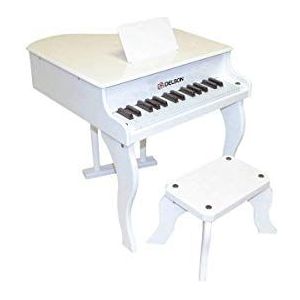Delson 3005 W piano met staart, voor kinderen, wit