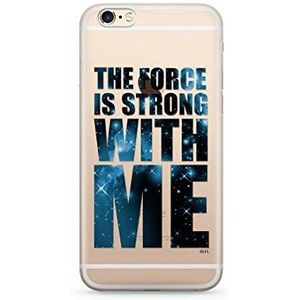 Origineel en officieel gelicentieerd Star Wars-logo hoes voor de iPhone 6/6S perfect aangepast aan de vorm van de smartphone, gedeeltelijk transparante siliconen hoes