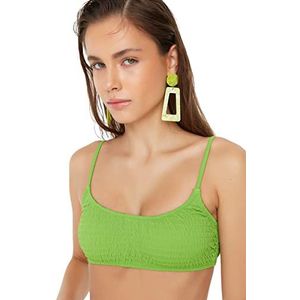 Trendyol Top Bikini Mode Femme, vert, 38