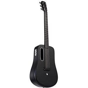 LAVA ME 2 Elektrische akoestische gitaar van koolstofvezel met FreeBoost-effecten, 36 inch, zwart