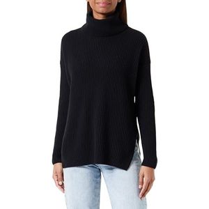 United Colors of Benetton Fietsshirt M/L 1244d2026 Dames Sweater (1 stuk), Zwart 100