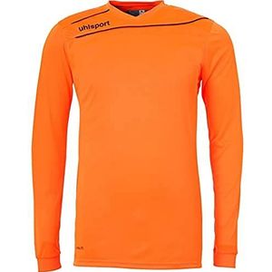 uhlsport Stream Herenshirt met lange mouwen, 3,0 ml, neon oranje en zwart, XL
