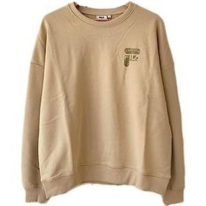 FILA Sweat-shirt Bann Oversized Crew pour femme, Fields of Rye, XL