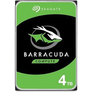Seagate BarraCuda, 4Tb, HDD interne harde schijf - 3,5"" SATA 6Gb/s 5400 tpm, 256 MB cache, voor desktop PC, eenvoudig te openen (ST4000DMZ04)