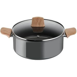 Tefal Renew Kookpan, 24 cm, keramische antiaanbaklaag, milieuvriendelijk, gerecycled, gezond koken, thermosignaal, veilig gebruiksvoorwerp, gemaakt in Frankrijk, voor alle warmtebronnen, inclusief