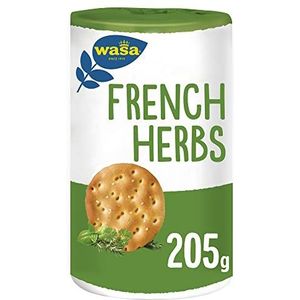 Wasa Delicate Rounds French Herbs Cracker met kruiden en zeezout, 205 g, extra knapperig