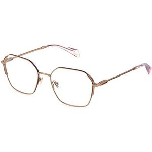 Police Lunettes Femme, Shiny Camel With Coloured Parts, 53