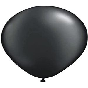 Folat - Ballonnen zwart metallic 30 cm - 50 stuks 30 cm - 50 stuks - 50 stuks