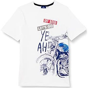 Chicco T-shirt met korte mouwen voor kinderen en jongens, wit (wit), 4 jaar, wit, 110, Wit.