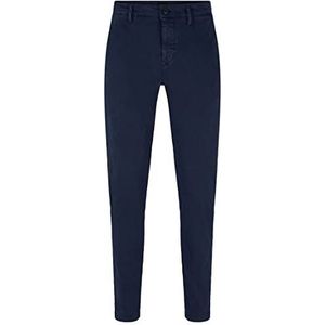 BOSS Heren Schino Taber-1 broek Tapered Fit Twill Stretch met dubbele lussen, blauw, 29 W/32 l, Blauw