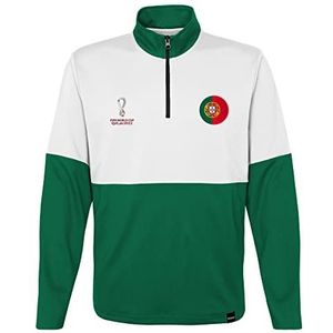 FIFA FIFA World Cup 2022 herenritssluiting 1/4 Portugal, wit/groen, XXL