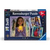 Ravensburger Kinderpuzzel 05702 - Disney Wish - 3 x 49 stukjes Disney Wish puzzel voor kinderen vanaf 5 jaar