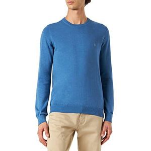 IZOD Elegante fijn gebreide trui voor heren - 12 GG Crew Neck Sweater, blauw (Federal Blue 411)