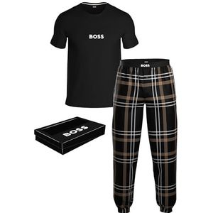 BOSS Easy Long Set T-shirt Pyjama_Set Heren, zwart.