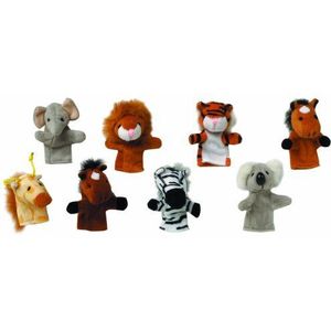 Vingerpopjes Dieren Set - 8 verschillende vingerpopjes