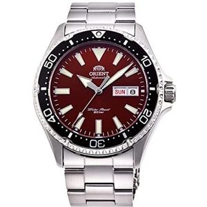 Orient Heren analoog automatisch horloge met armband van roestvrij staal RA-AA0003R19B, granaat, armband, Granaat