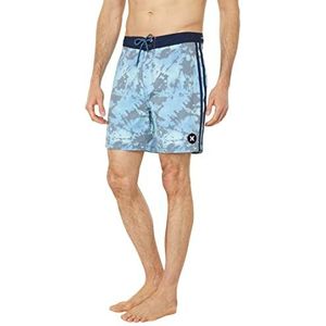 Hurley Phantom Naturals Tailgate Zwemshorts voor heren, 45,7 cm, blauw gaas
