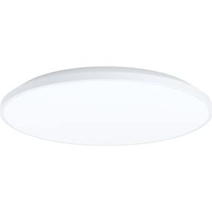 EGLO Crespillo Led-plafondlamp, opbouwlamp, rond, kunststof, wit, plafondlamp, keuken, kantoor, neutraal wit, Ø 38 cm