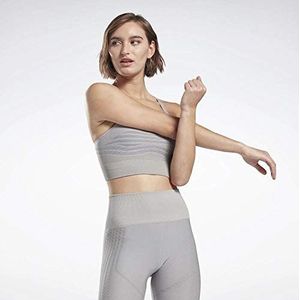 Reebok Sr Strappy Sportbeha voor dames, naadloze beha, Powgry