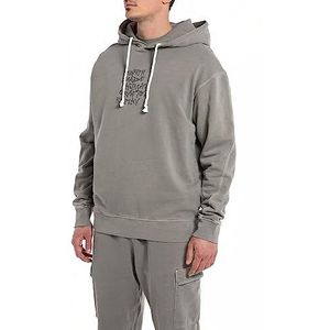 Replay Sweat à capuche pour homme, Gris pierre 210, S