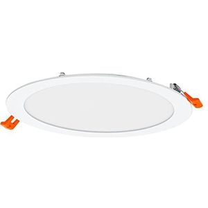 LEDVANCE LED SPOT INTEGRATED SLIM Ø 12 cm, inbouwspot voor binnen, 8 W, kleurtemperatuur 6500 K, 550 lumen, 240 V, plat en modern design, bevestigingsapparaat, wit