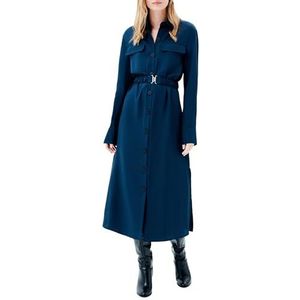 Caroll 241r-raya damesjurk, Blauw