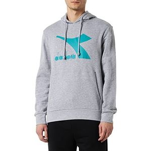 Diadora Chromia Hoodie met capuchon Chromia voor heren, Light Middle Gray Melange