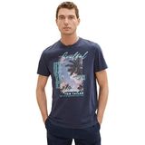 Tom Tailor T-shirt pour homme, Sky Captain Blue 10668 Jeu de société [Importé d'Allemagne], L