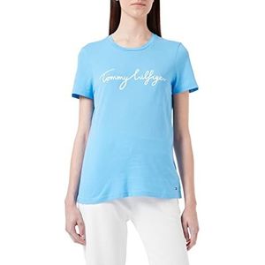 Tommy Hilfiger Dames Graphic T-Shirt, Hortensiablauw.